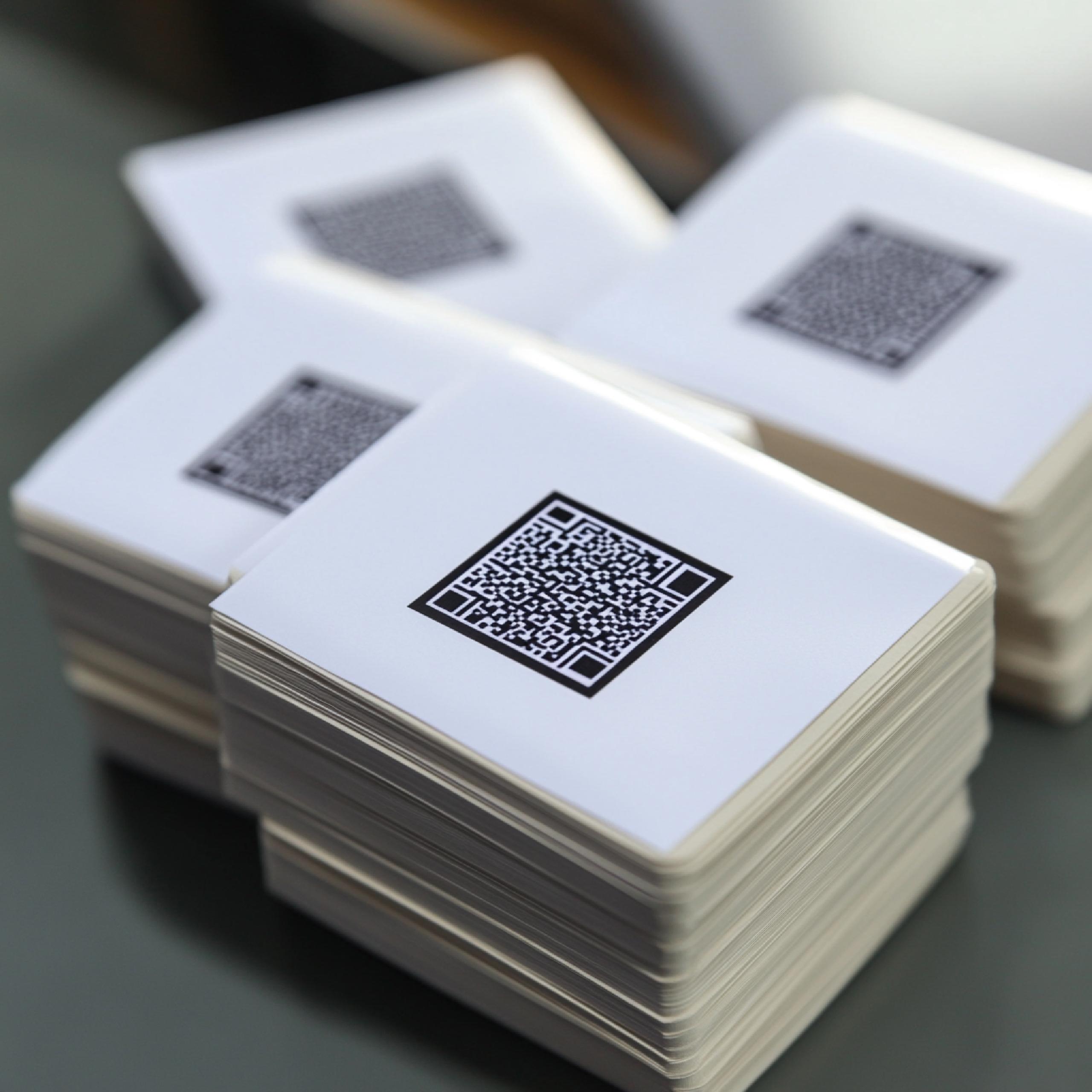 Tarjeta digital NFC impresa